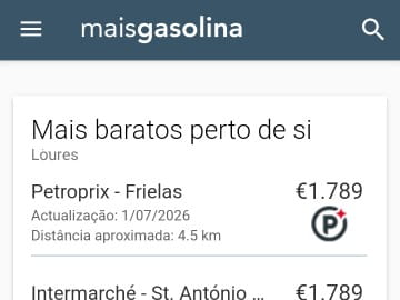 Mais Gasolina Mobile